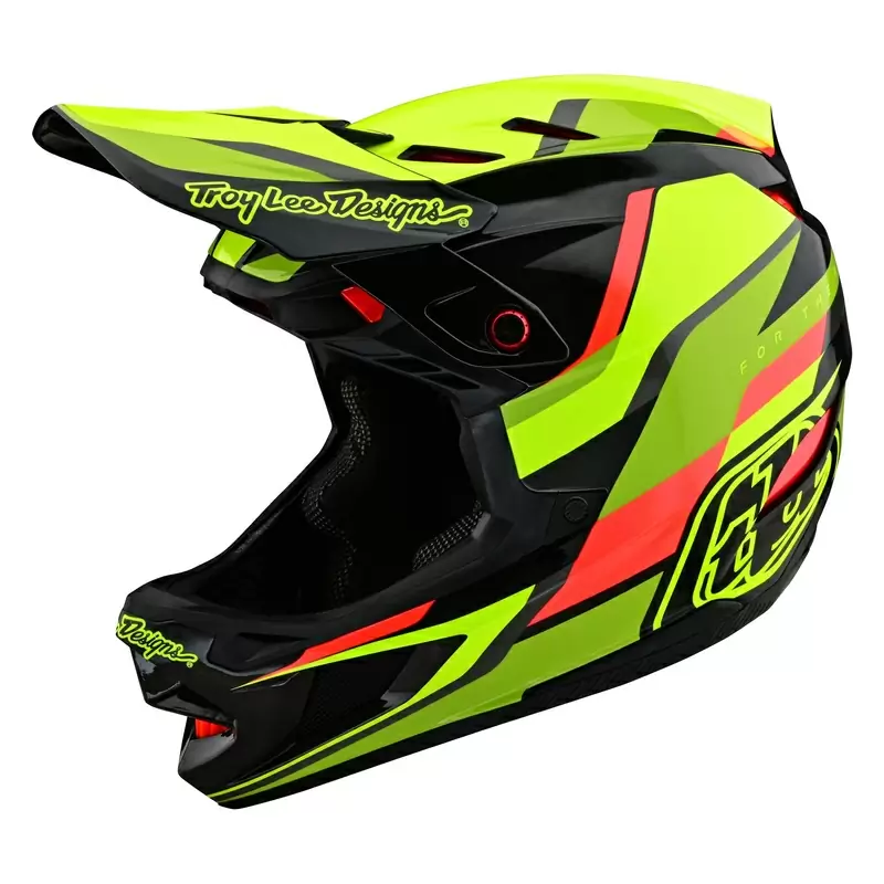 Casco MTB D4 CARBON OMEGA Nero/Giallo Taglia XS (53-54cm) - image