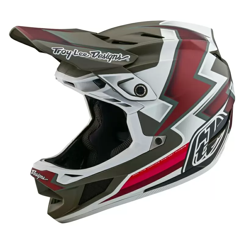 Casco MTB D4 COMPOSITE EVER Bianco/Rosso Taglia XL (60-61cm) - image