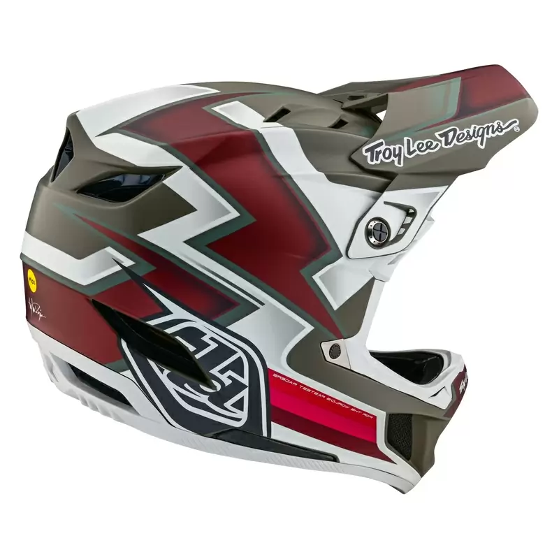 Casco MTB D4 COMPOSITE EVER Bianco/Rosso Taglia S (55-56cm) #6