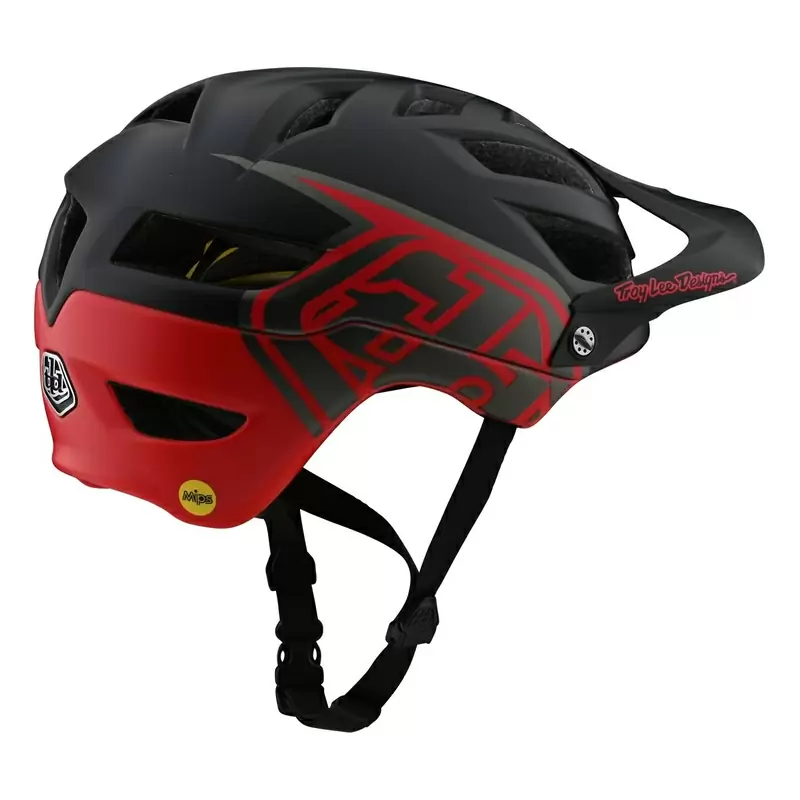 Mtb a1 mips clássico ventilado e com protetor mips® preto/vermelho tamanho xs #5