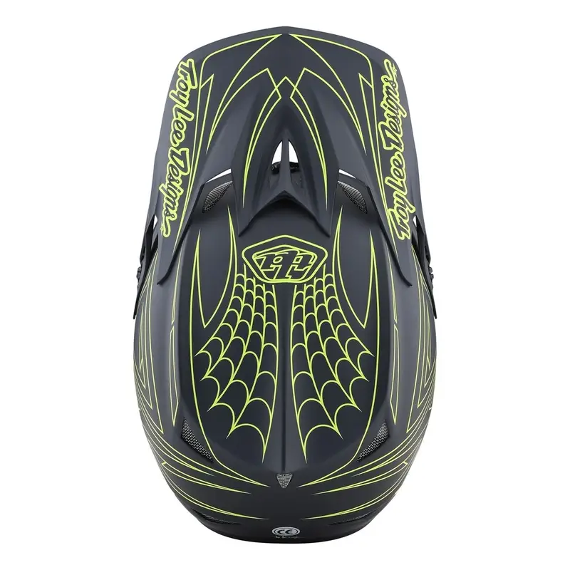 Casco MTB D3 FIBERLITE SPIDERSTRIPE in fibra di vetro e ultra ventilato giallo/grigio Taglia M #3