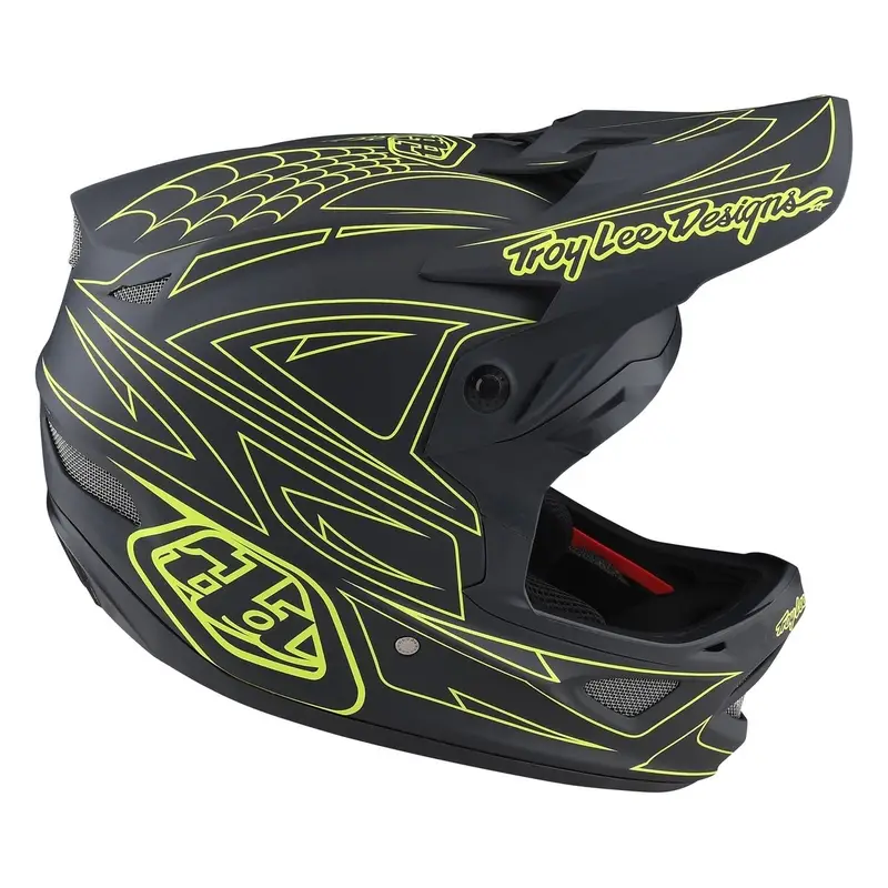 Casco MTB D3 FIBERLITE SPIDERSTRIPE in fibra di vetro e ultra ventilato giallo/grigio Taglia M #5
