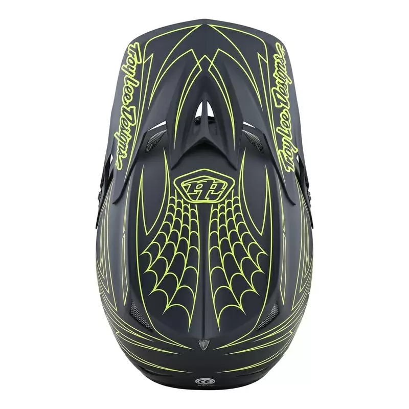 Casco MTB D3 FIBERLITE SPIDERSTRIPE in fibra di vetro e ultra ventilato giallo/grigio Taglia XL #3