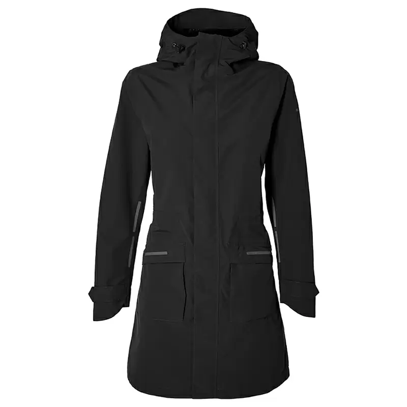 Parka Antipioggia Donna Mosse Nero Taglia S #7