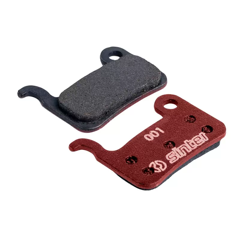 Coppia Pastiglie Per Freni A Disco Organiche Rosso MTB Standard Per Shimano A 73-001-041-0 - image