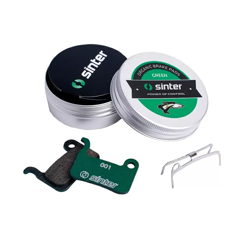 Paire de freins de disque organique verts de course VTT pour Shimano au 73-001-063-7 - image