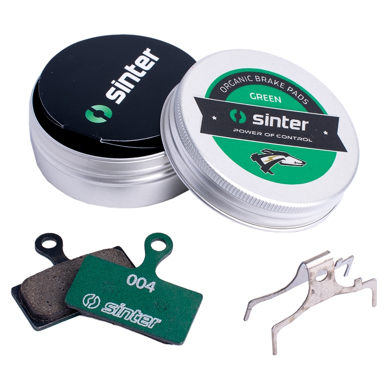 Par de freios a disco orgânico verde da corrida MTB para Shimano G 73-004-063-7