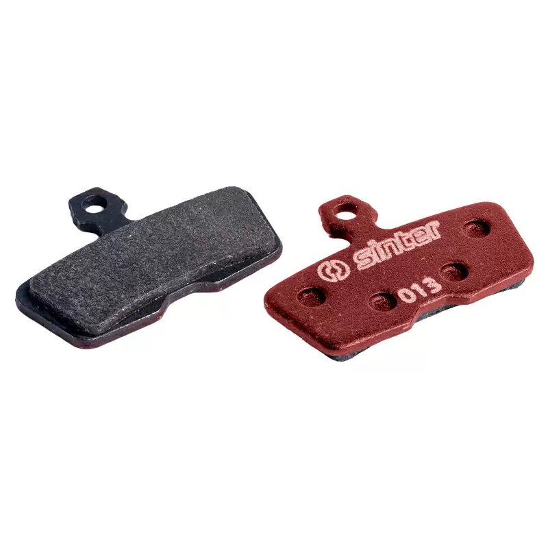 Par de etapas para frenos de disco orgánico rojo estándar MTB para SRAM 73-013-041-0 - image