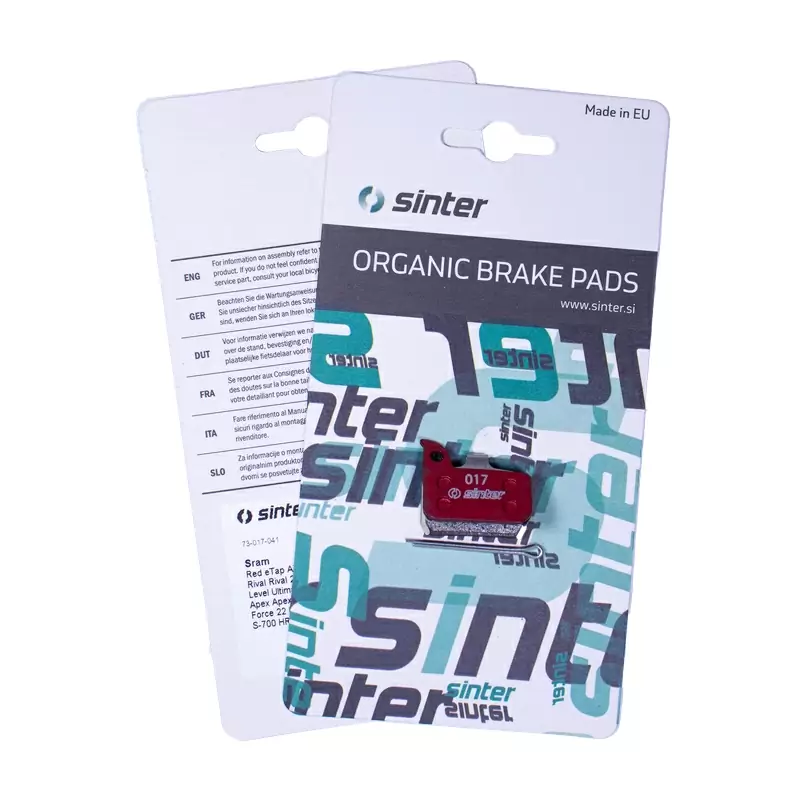 Paar Stufen für rote organische Scheibenbremsen MTB Standard für die SRAM Road 73-017-041-0 #2