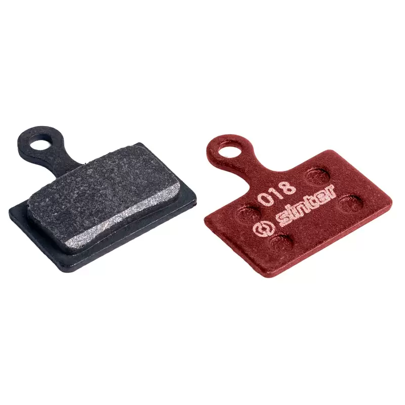 Coppia Pastiglie Per Freni A Disco Organiche Rosso MTB Standard Per Shimano K 73-018-041-0 - image