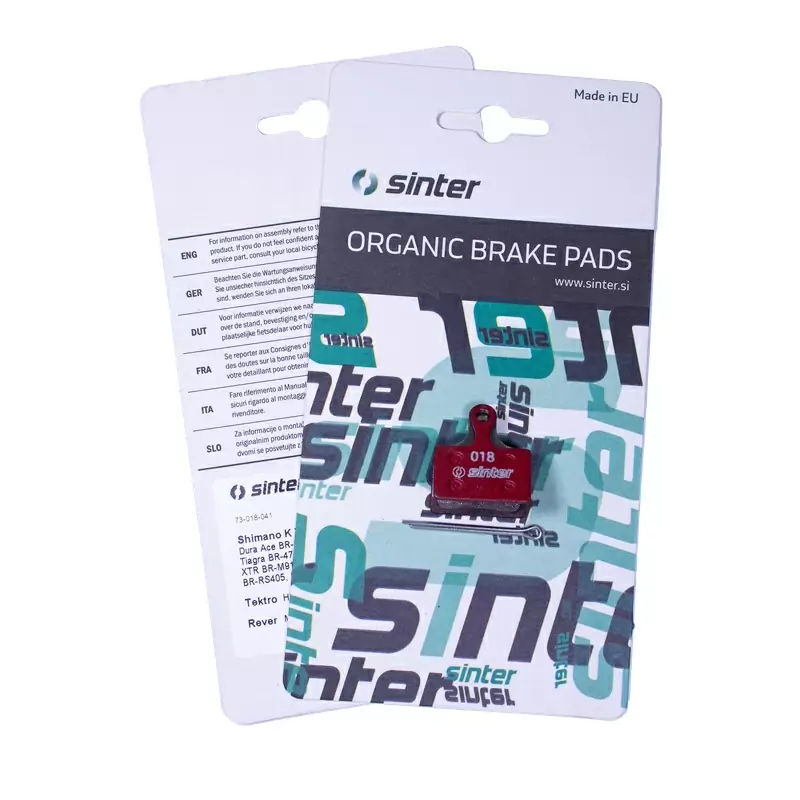 Coppia Pastiglie Per Freni A Disco Organiche Rosso MTB Standard Per Shimano K 73-018-041-0 #2