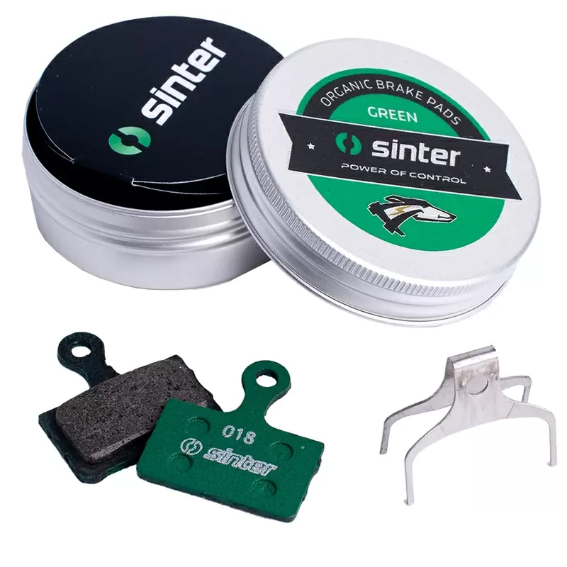 Paire de freins de disque organique verts de course VTT pour Shimano K 73-018-063-7 - image