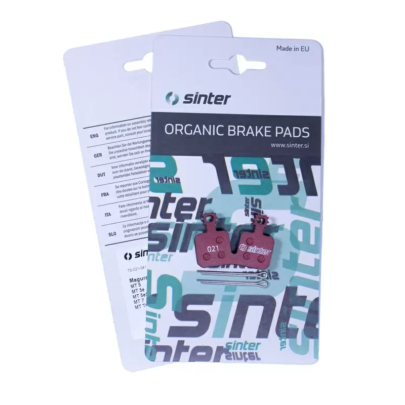Coppia Pastiglie Per Freni A Disco Organiche Rosso MTB Standard Per Magura 73-021-041-0 #2