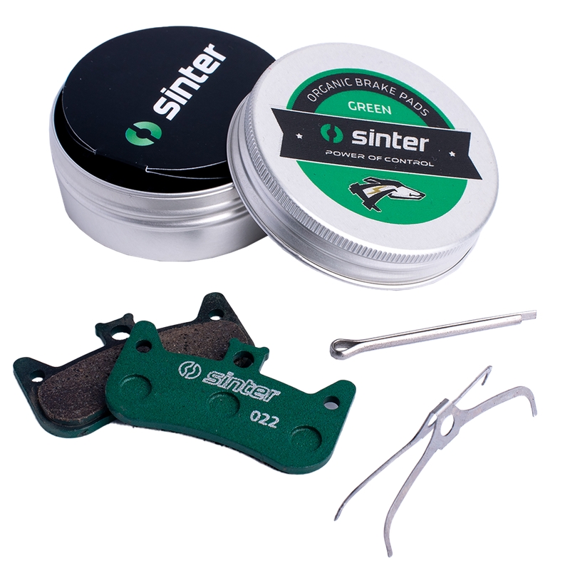 Par de frenos de disco orgánicos de MTB Race Green para Fórmula 73-022-063-7