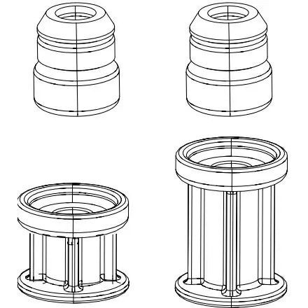 fork lower leg bump stop SID Bump Stop 27 2 pezzi - image