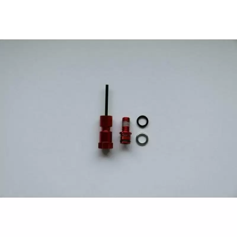 kit pomo amortiguador rebote horquilla aluminio rojo largo aluminio rojo largo 2010 - image