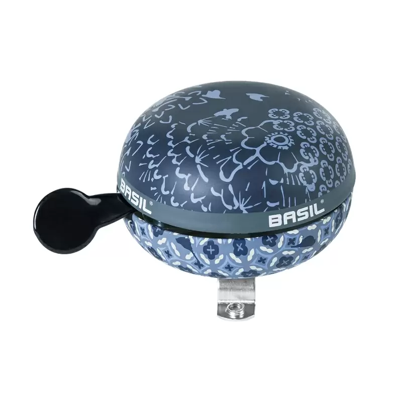 Cloche Ding-dong Bohème Bleu 80mm Sur Carte #1