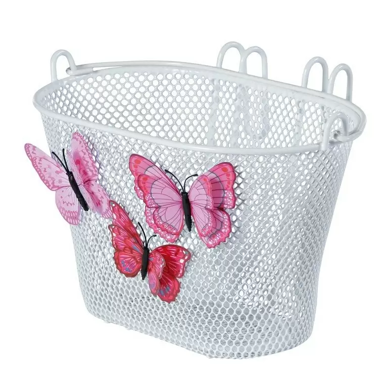 Panier Avant Papillon Jasmin Blanc 28x20x19cm - image