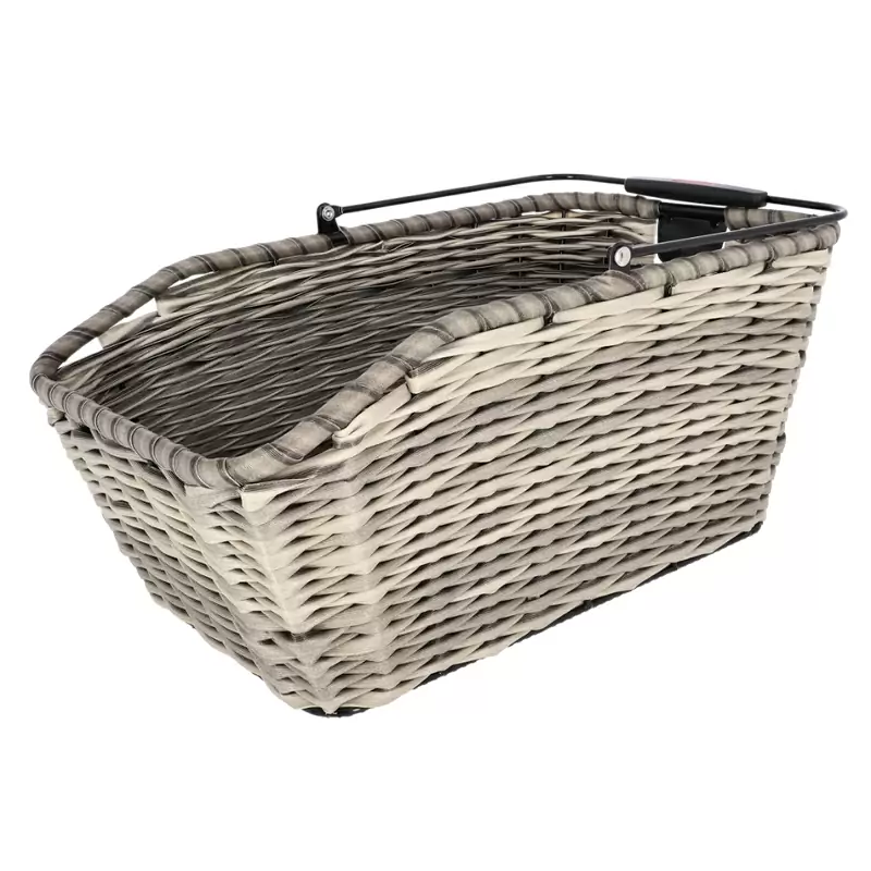 Cestino posteriore Structura grigio 44x24x20cm intrecciato per Rackt 18 litri #1