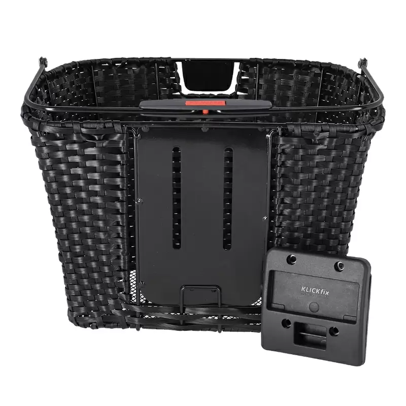 Schwarzer Vorderkorb mit gewebter Struktur, 16 l #2