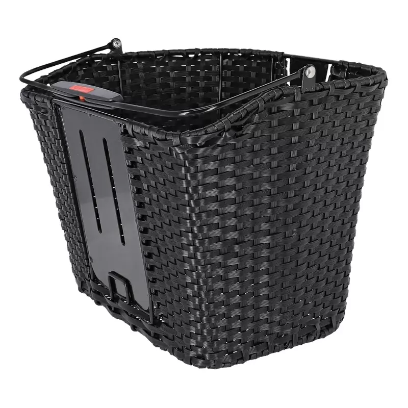 Schwarzer Vorderkorb mit gewebter Struktur, 16 l #3
