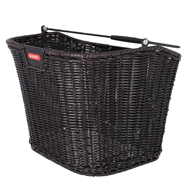 Schmaler schwarz gewebter Structura-Vorderkorb 16L