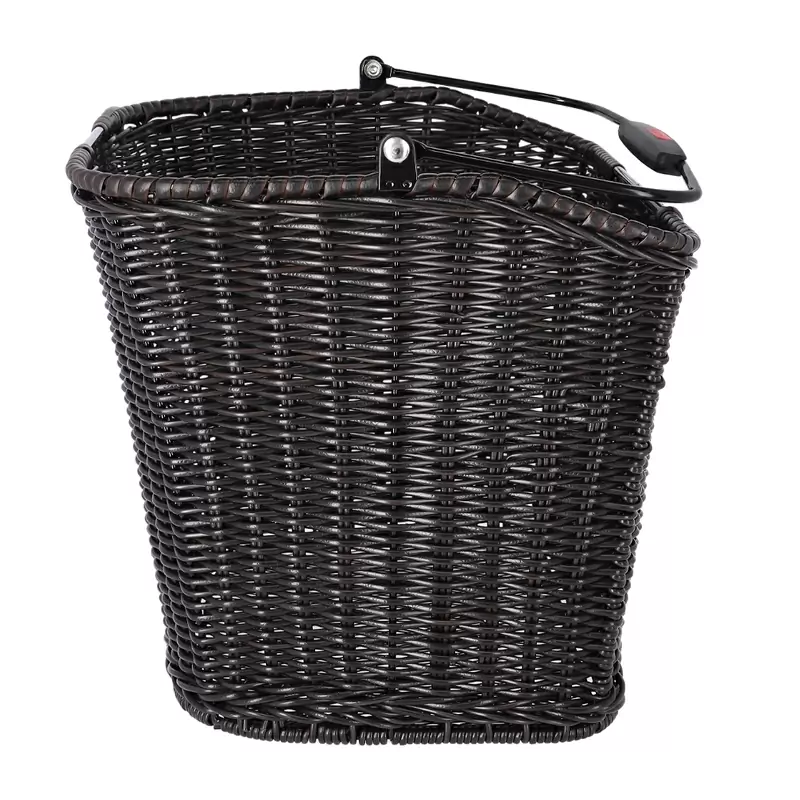 Schmaler schwarz gewebter Structura-Vorderkorb 16L #1