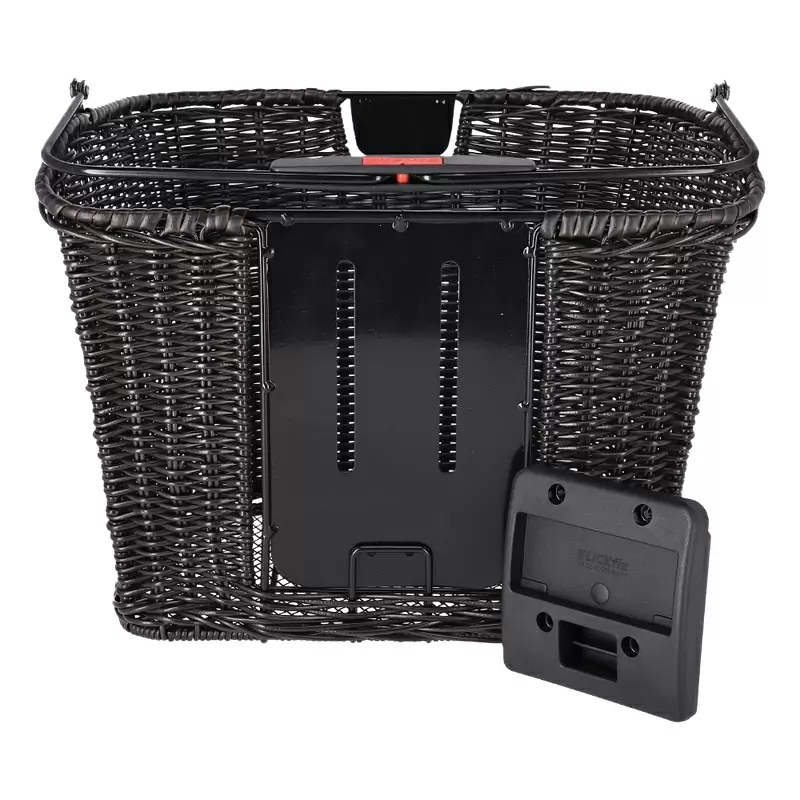 Schmaler schwarz gewebter Structura-Vorderkorb 16L #2