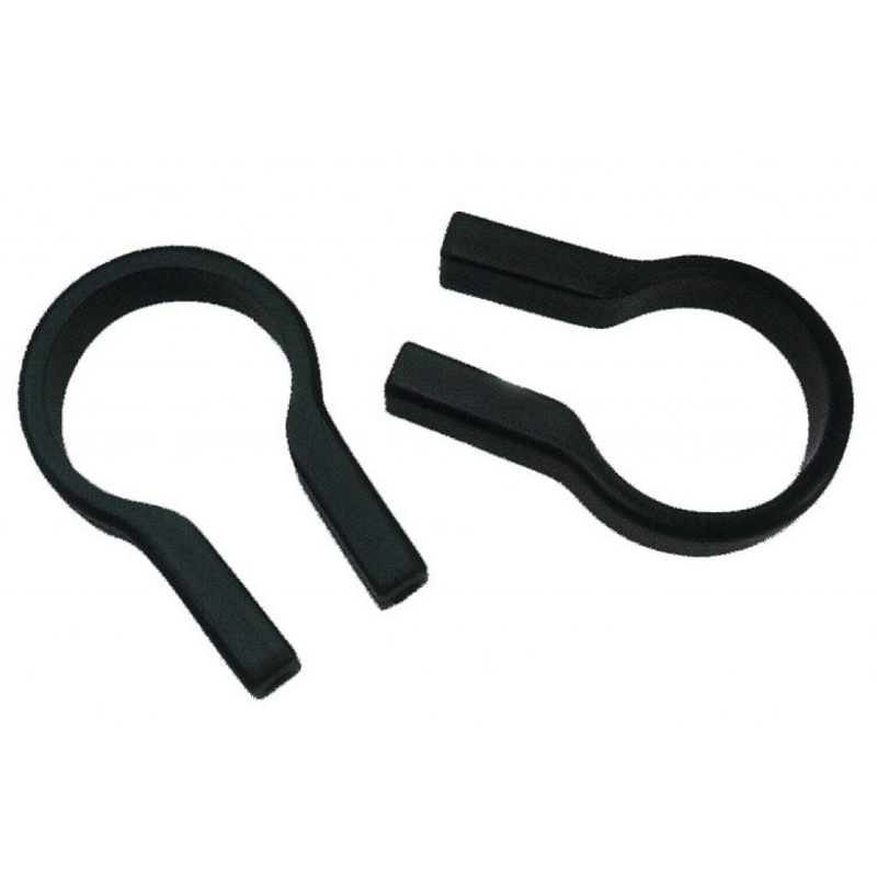 Grampos adaptadores de guiador pretos 22-26mm