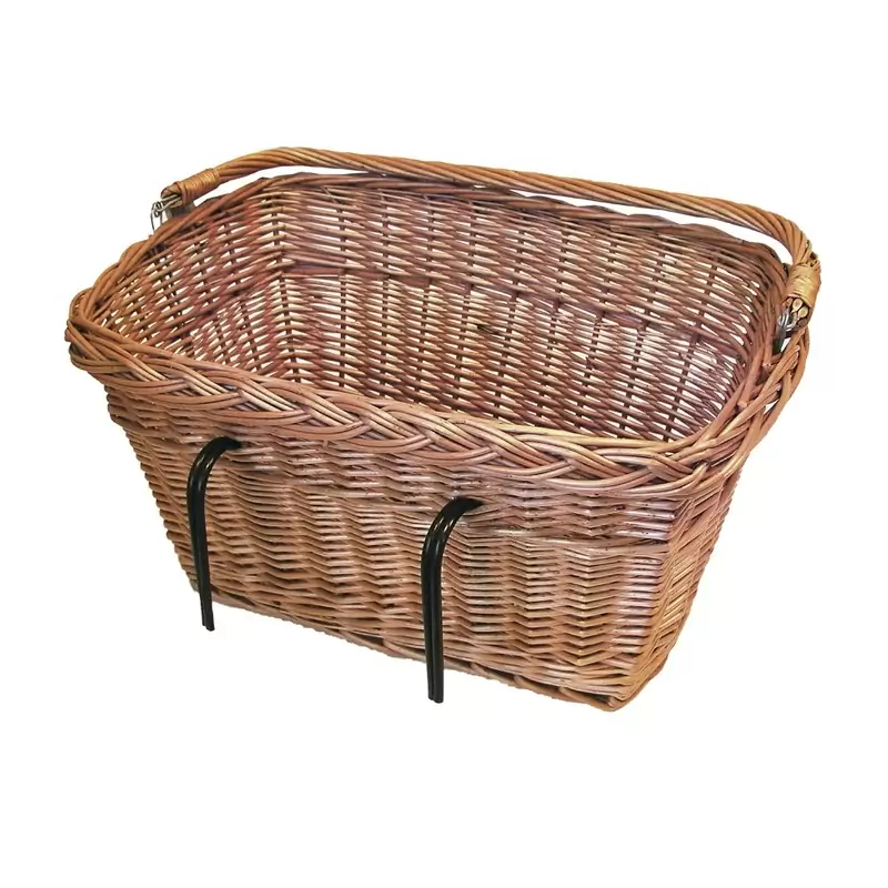 Panier en osier Davos avant/arrière avec crochets #1
