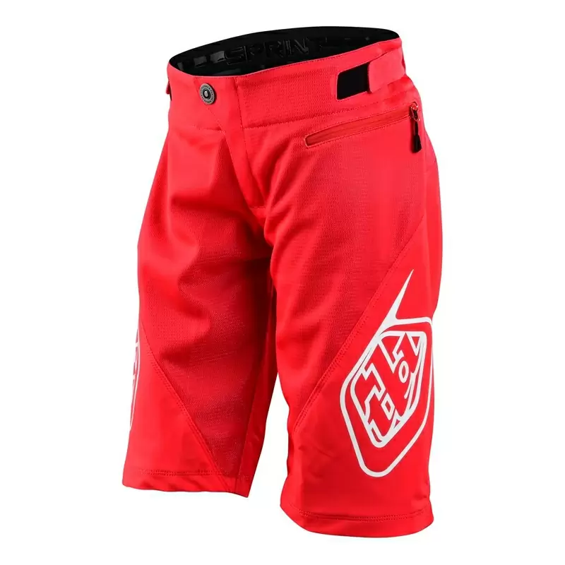 Pantalones cortos de luz de sprint ligero para DH y enduro rojo tamaño 30 #1