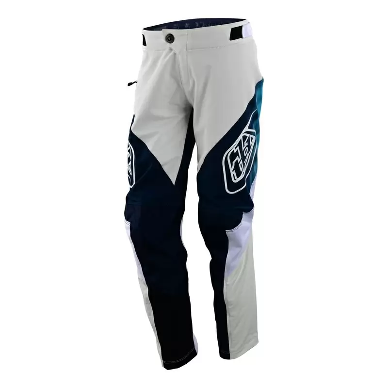 Pantaloni MTB SPRINT JET leggeri per DH ed Enduro per bambino bianco Taglia 20 #1