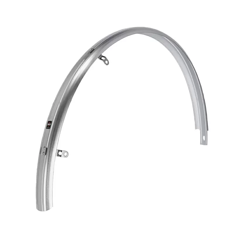 Set of bluemels Basic 35mm silver mudguards #2