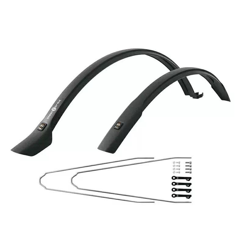 Parafanghi inseribili Velo 42 Urban nero 28'' con supporti #1