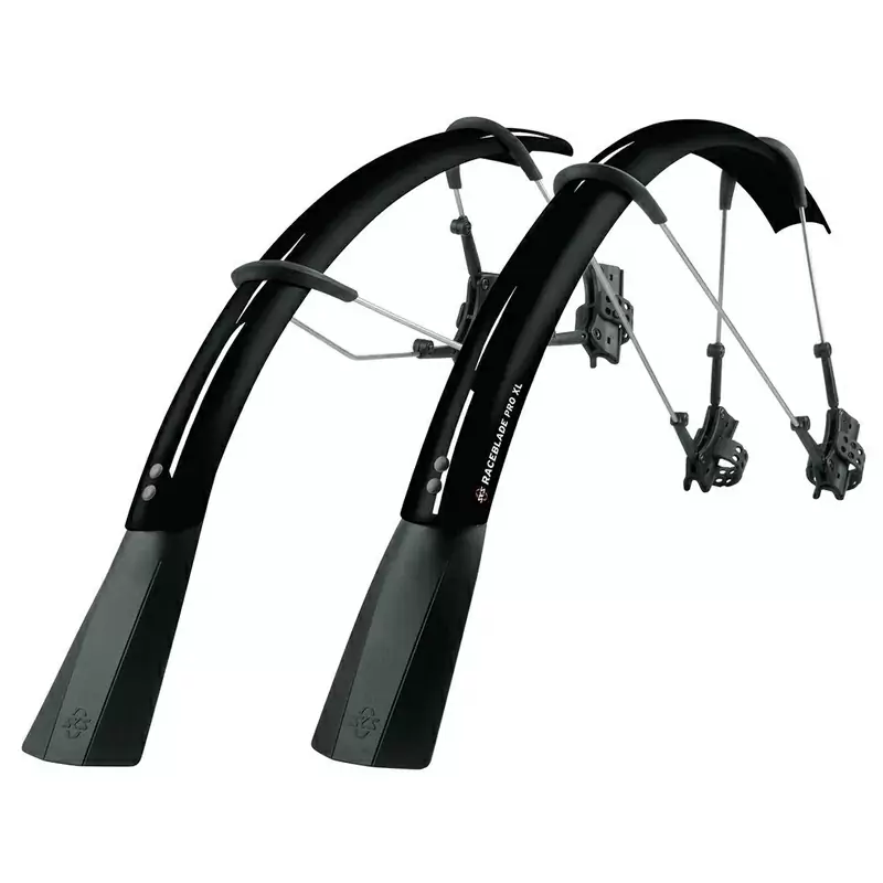 Conjunto de guarda-lamas Raceblade Pro XL preto 28'' comprimento máximo do pneu 25mm #1