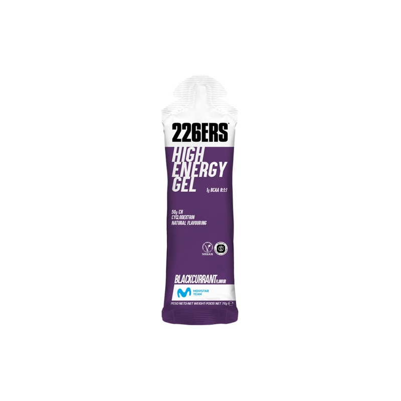 Gel energetico HIGH ENERGY GEL BCAA Blackcurrant