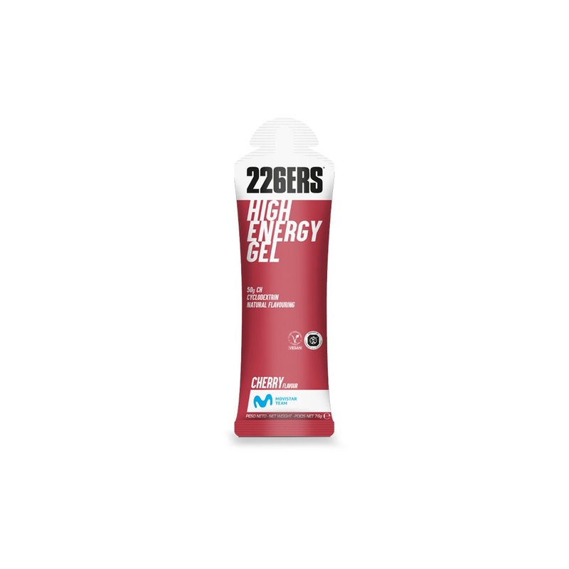 Gel energetico HIGH ENERGY GEL 76 g Ciliegia Cafeina