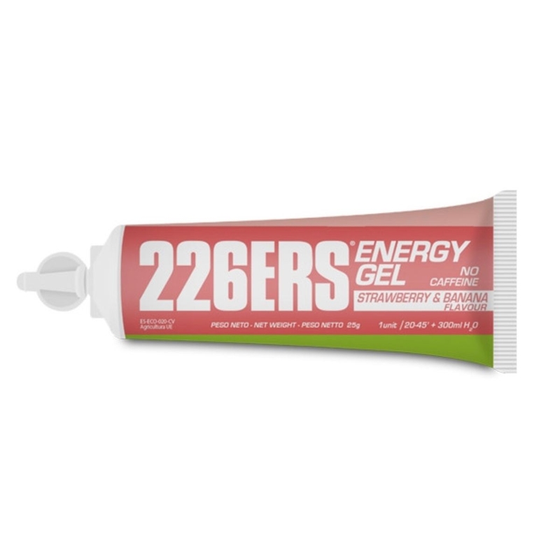 Gel energetico ENERGY GEL BIO 25gr senza caffeina Strawberry&Banana