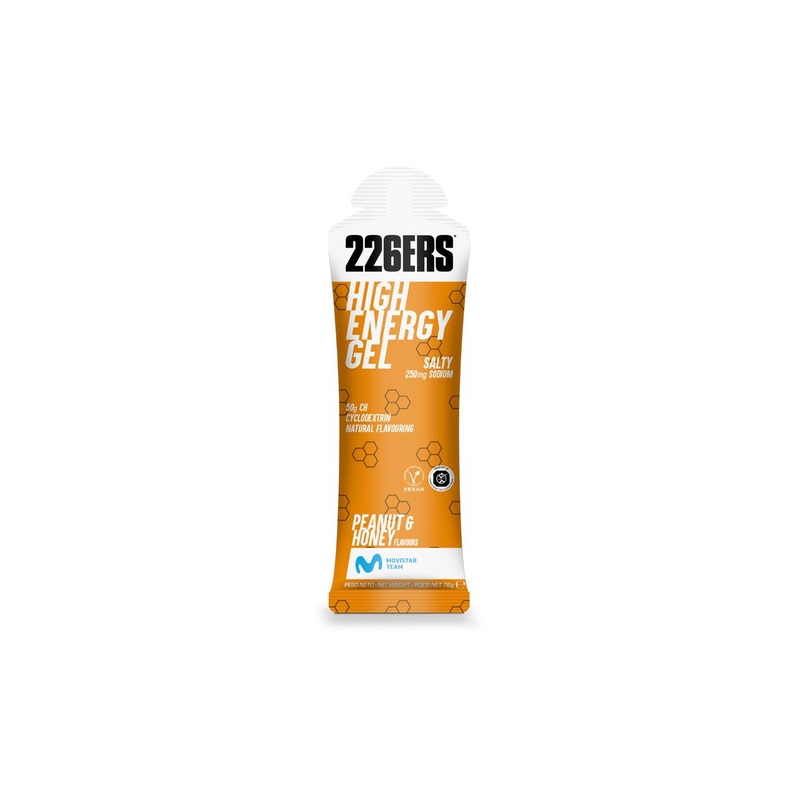 Energiegel HIGH ENERGY GEL SALTY Peanut & Honey