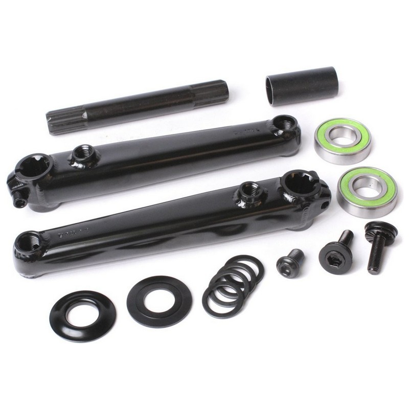 SAKER BMX-Kurbelgarnitur, 19 mm Achse, RSD/LSD-kompatibel, 170 mm, Schwarz