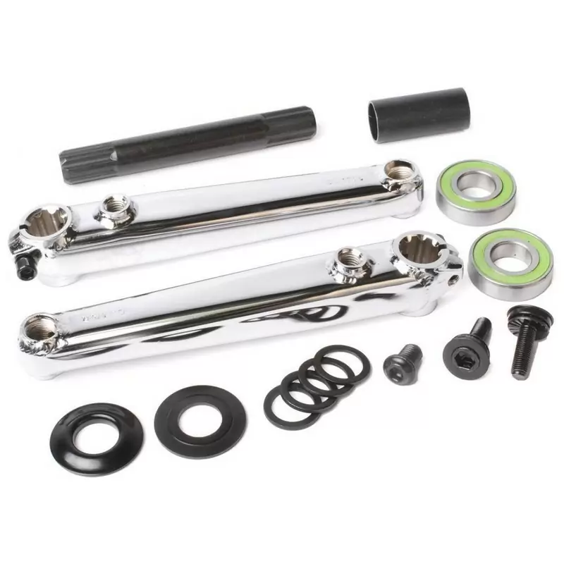 Juego de bielas SAKER BMX Eje de 19 mm Compatible con RSD/LSD 170 mm Cromo - image