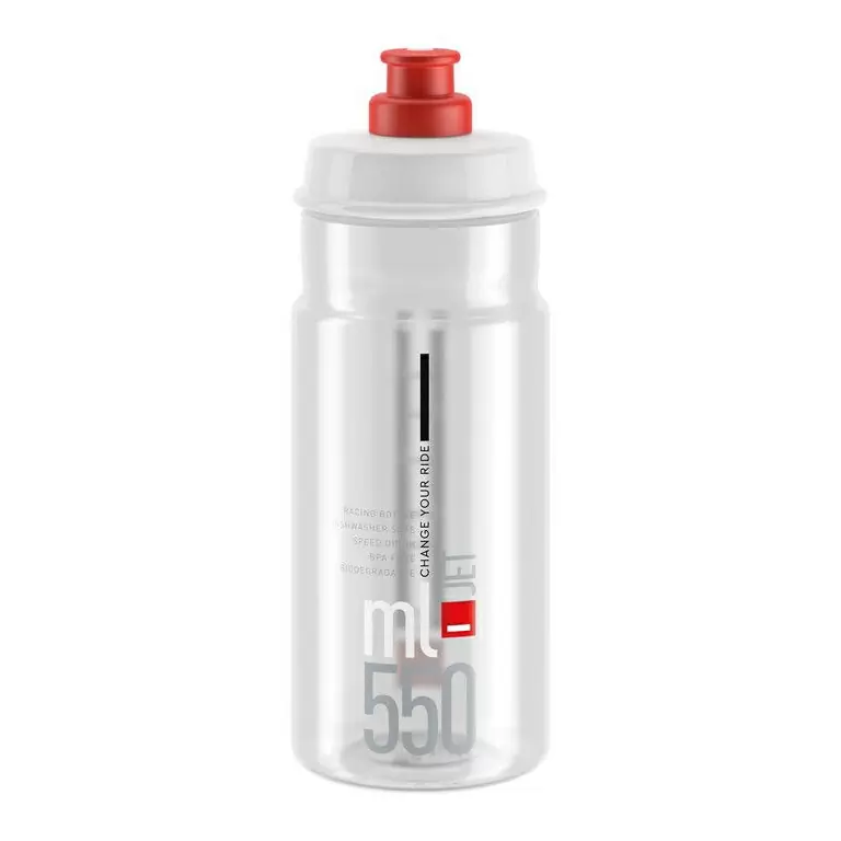 Botella Jet 550ml Transparente/Rojo - image