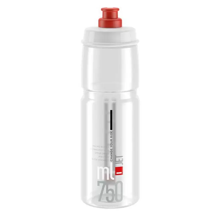 Botella Jet 750ml Transparente/Rojo - image