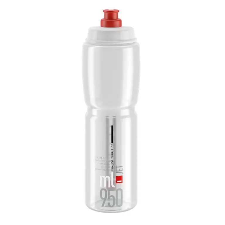 Botella Jet 950ml Transparente/Rojo - image