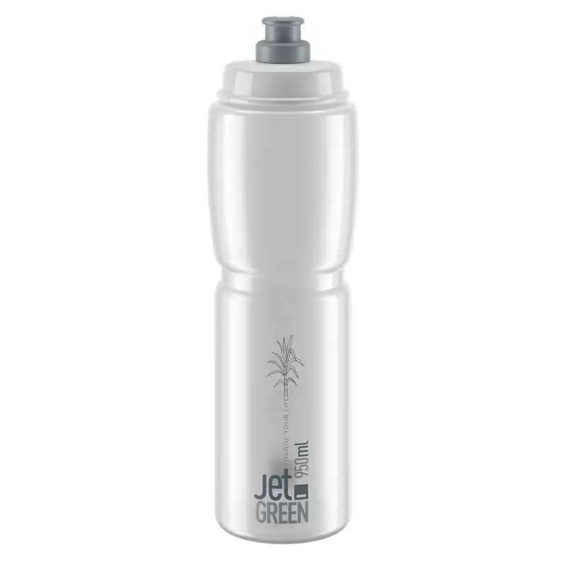 Botella de agua Jet Green 950ml Transparente/Gris - image