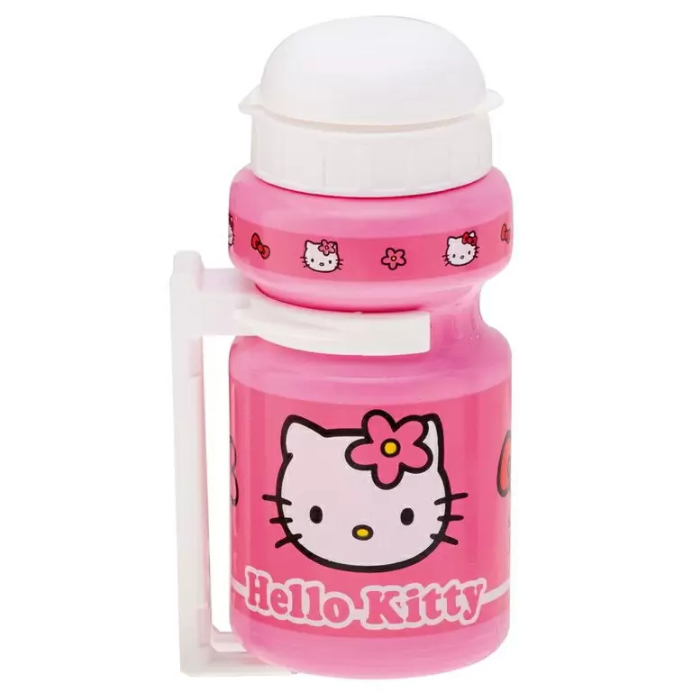 Bidón Hello Kitty Rosa 300ml + Portabotellas #1