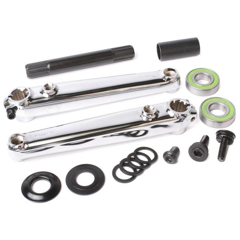 SAKER BMX-Kurbelgarnitur, 19 mm Achse, RSD/LSD-kompatibel, 175 mm, Chrom