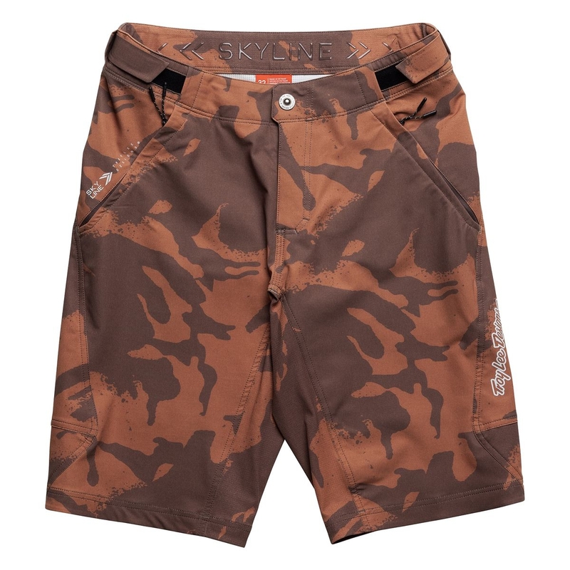 Pantaloncini MTB SKYLINE SHELL SHADOW leggeri e traspiranti arancione Taglia 36