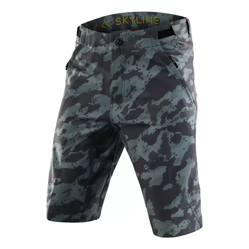 Pantaloncini MTB SKYLINE Shell ultraleggeri e traspiranti verde Taglia 32 - image