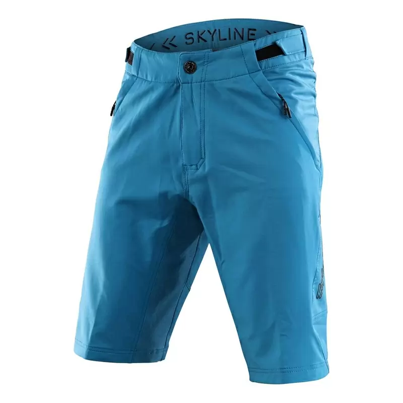 Pantaloncini MTB SKYLINE Shell ultraleggeri e traspiranti azzurro Taglia 30 - image